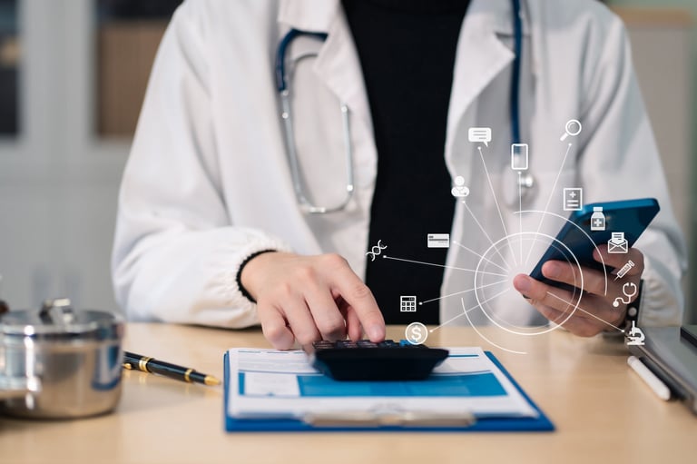 Healthcare costs concept